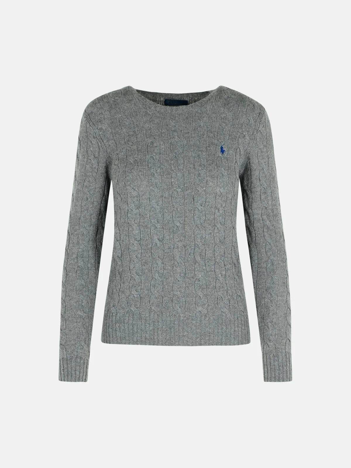 'JULIANNA' GREY WOOL AND CASHMERE SWEATER - 1