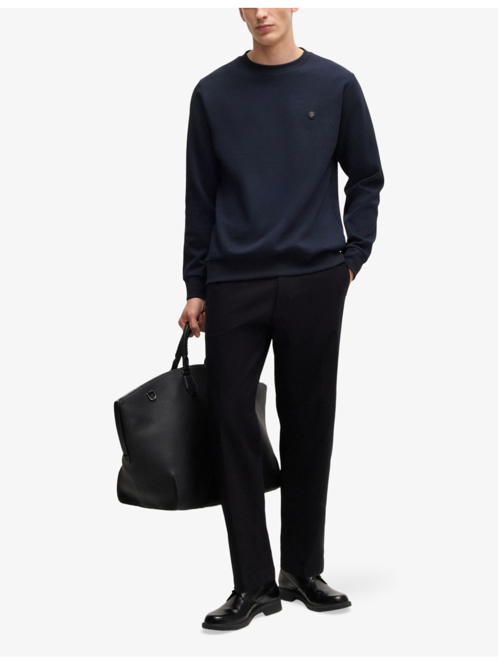 Branded Crewneck Cotton-Blend Sweatshirt - 2
