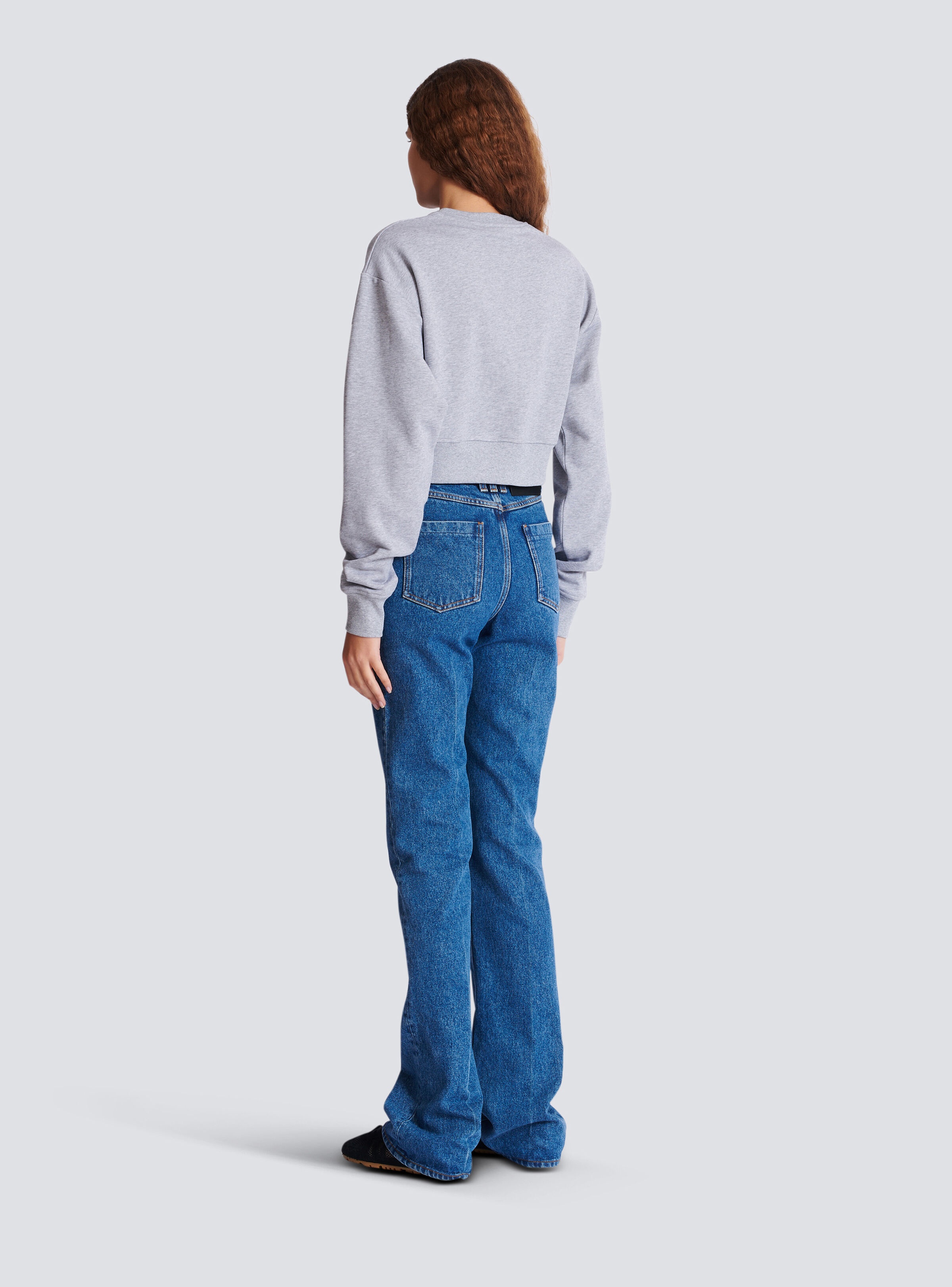 Printed Balmain crew-neck sweatshirt - 4