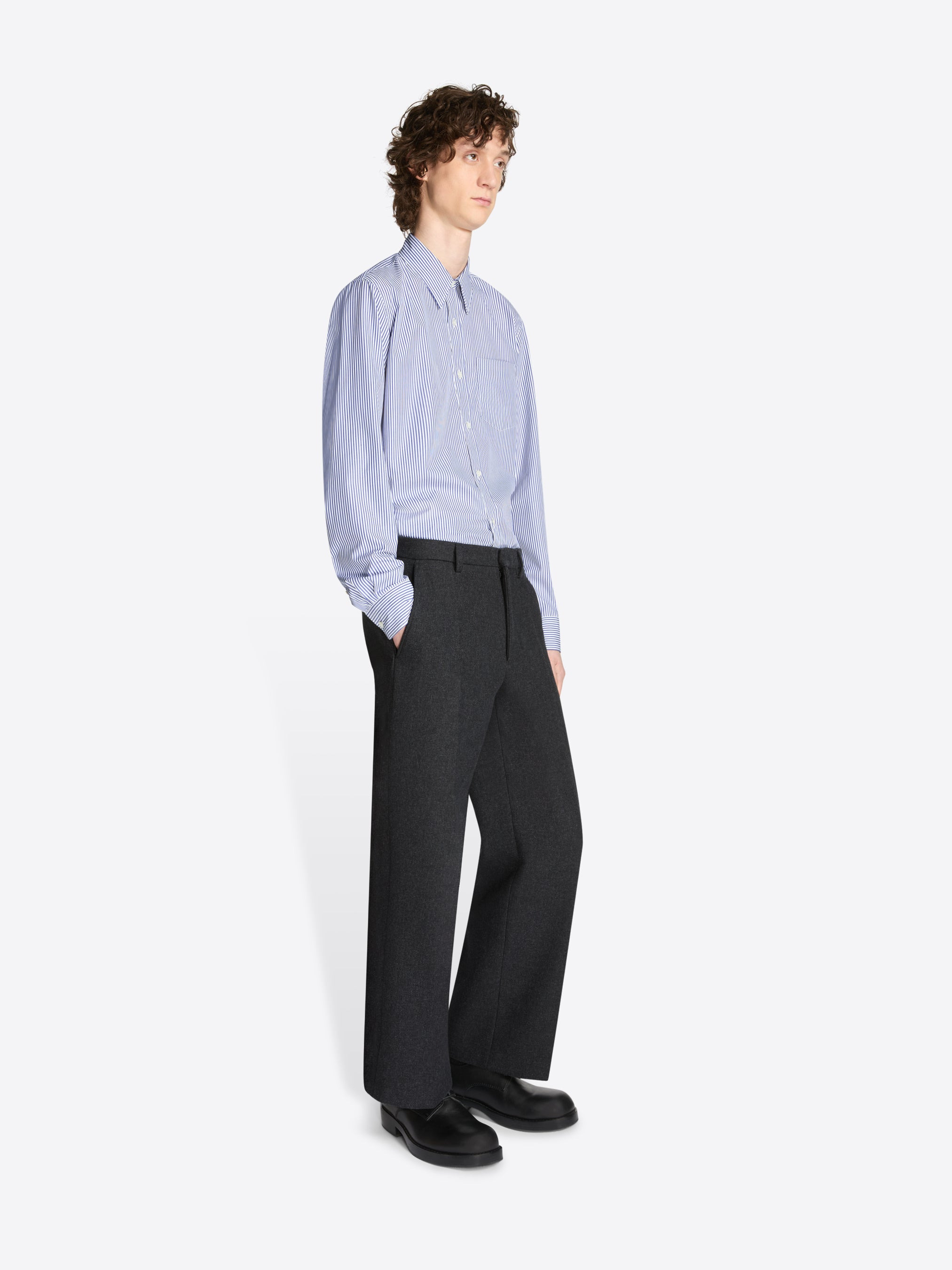 CROPPED COTTON TWILL PANTS - 3