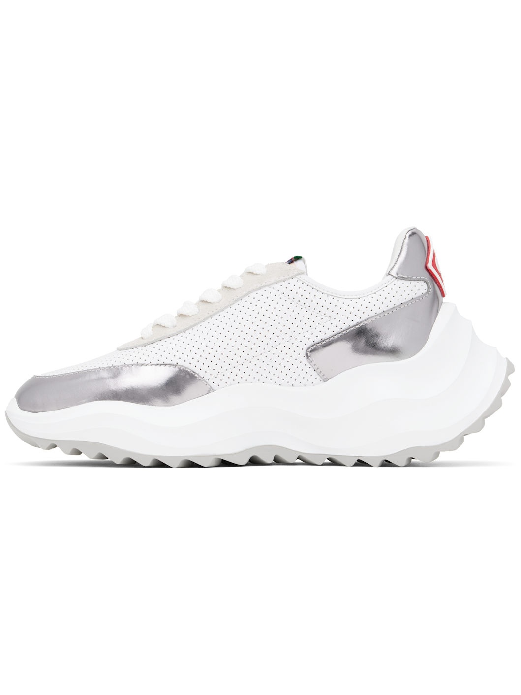 White & Silver Atlantis Sneakers - 3
