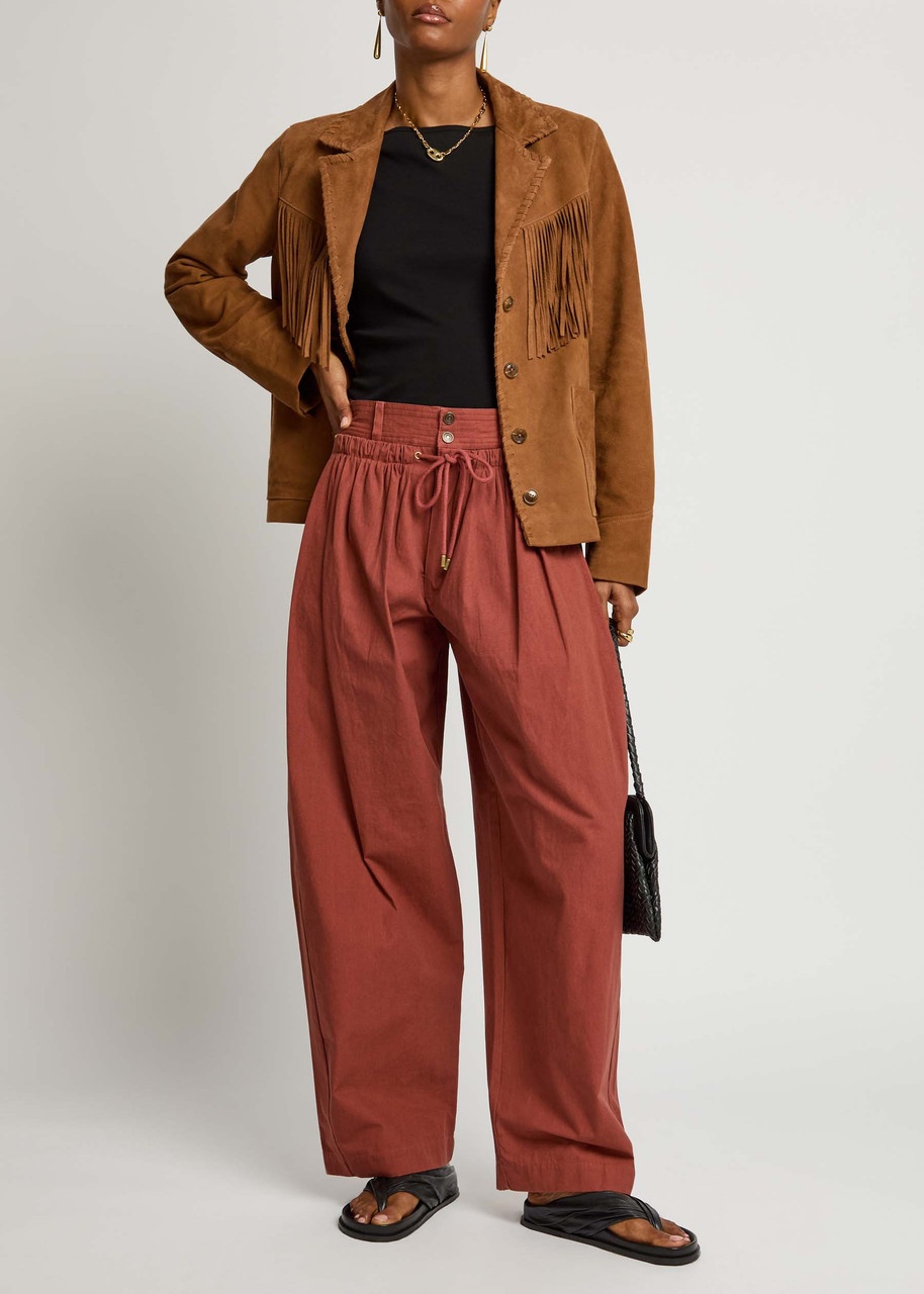 Isabel Marant Inaya Barrel-leg Cotton Trousers - 4