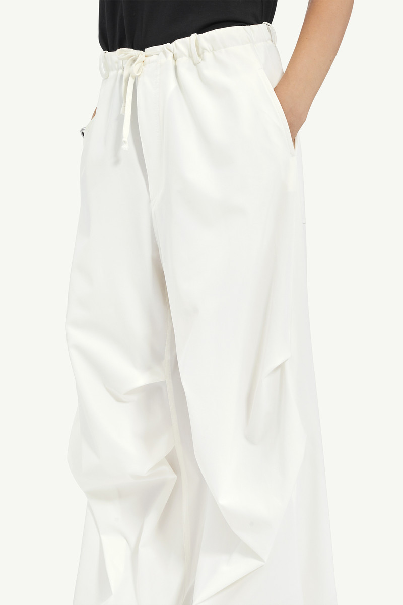 Wide-Leg Twill Trousers 5