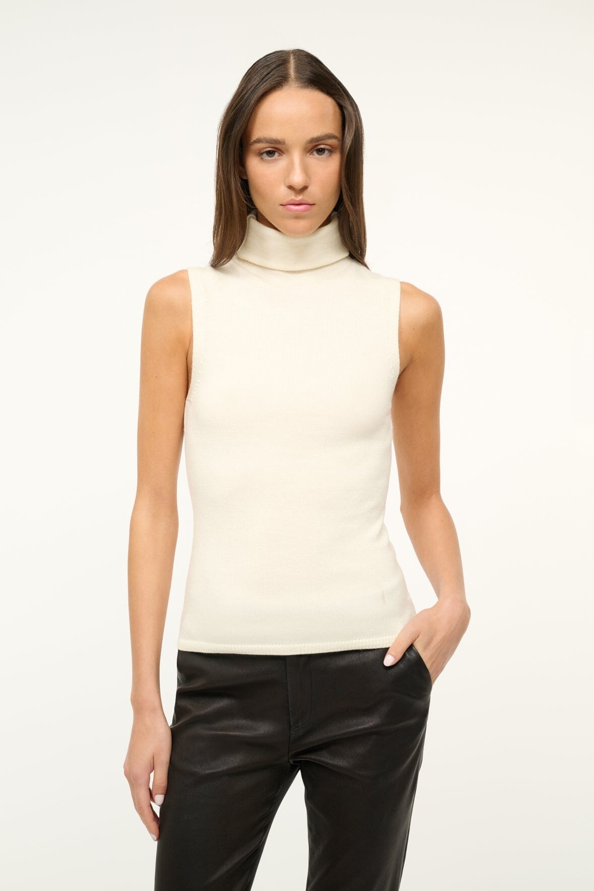 STAUD CANAL TOP IVORY - 4