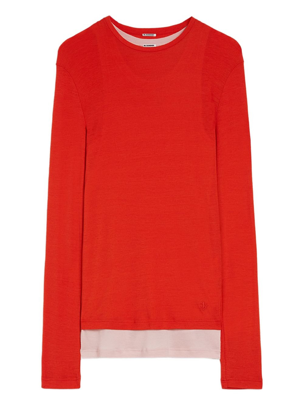 wool layered T-shirt - 5