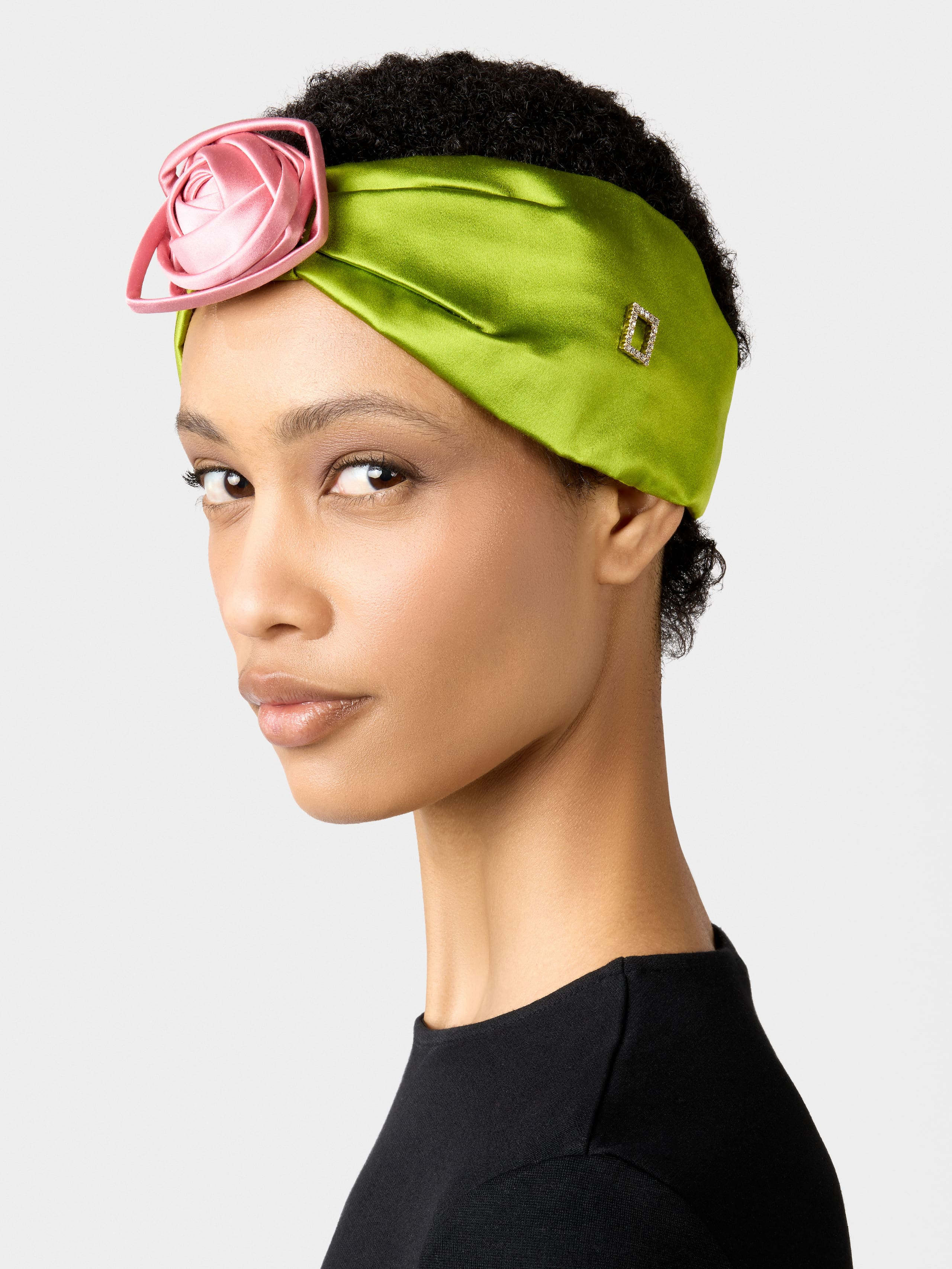 Rose Vivier Bandeau in satin - 5