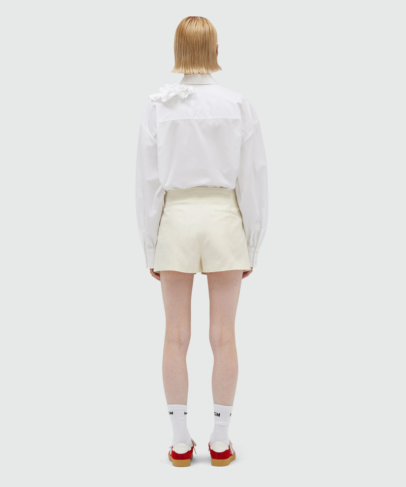 Cotton shorts with Luke Edward Hall x MSGM embroidery 3