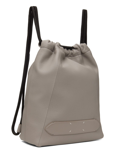 Maison Margiela Gray Soft 5AC Drawstring Backpack outlook