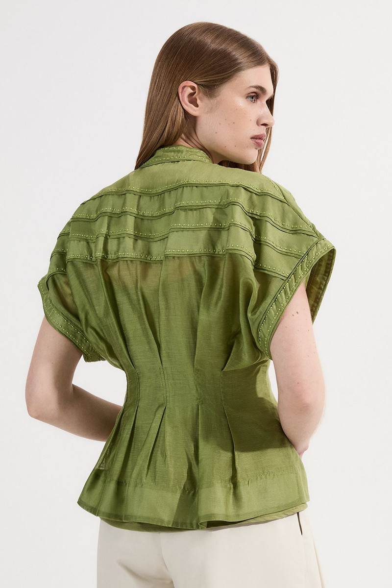 Archive Collection - Layered Detail Button Woven Shirt 6