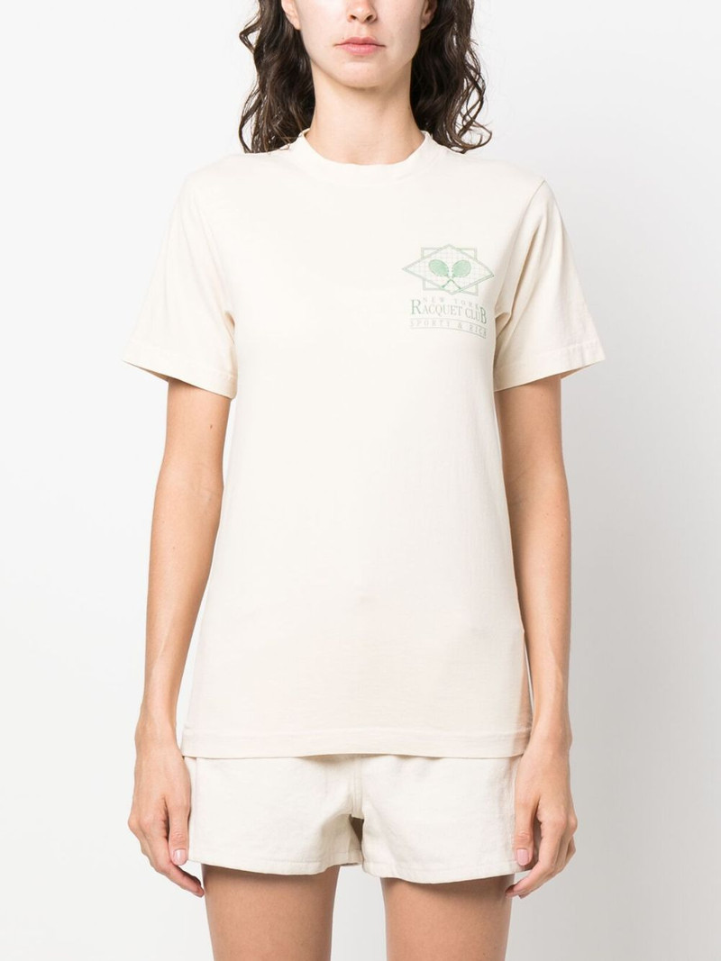 Sporty & Rich graphic-print cotton T-shirt outlook