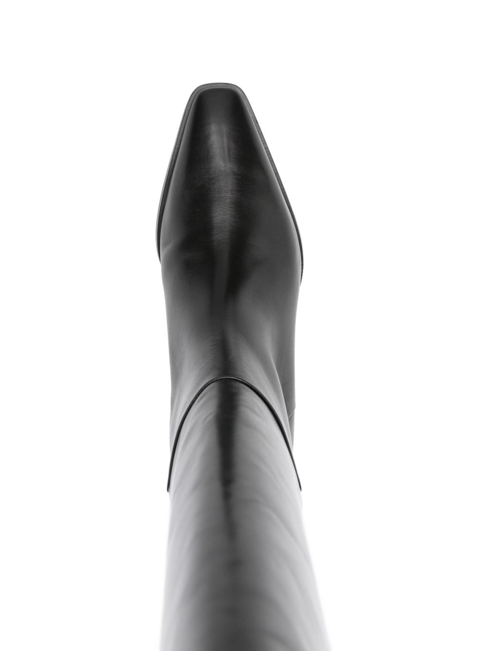 50mm Medea leather pointed-toe knee-high boots - 4