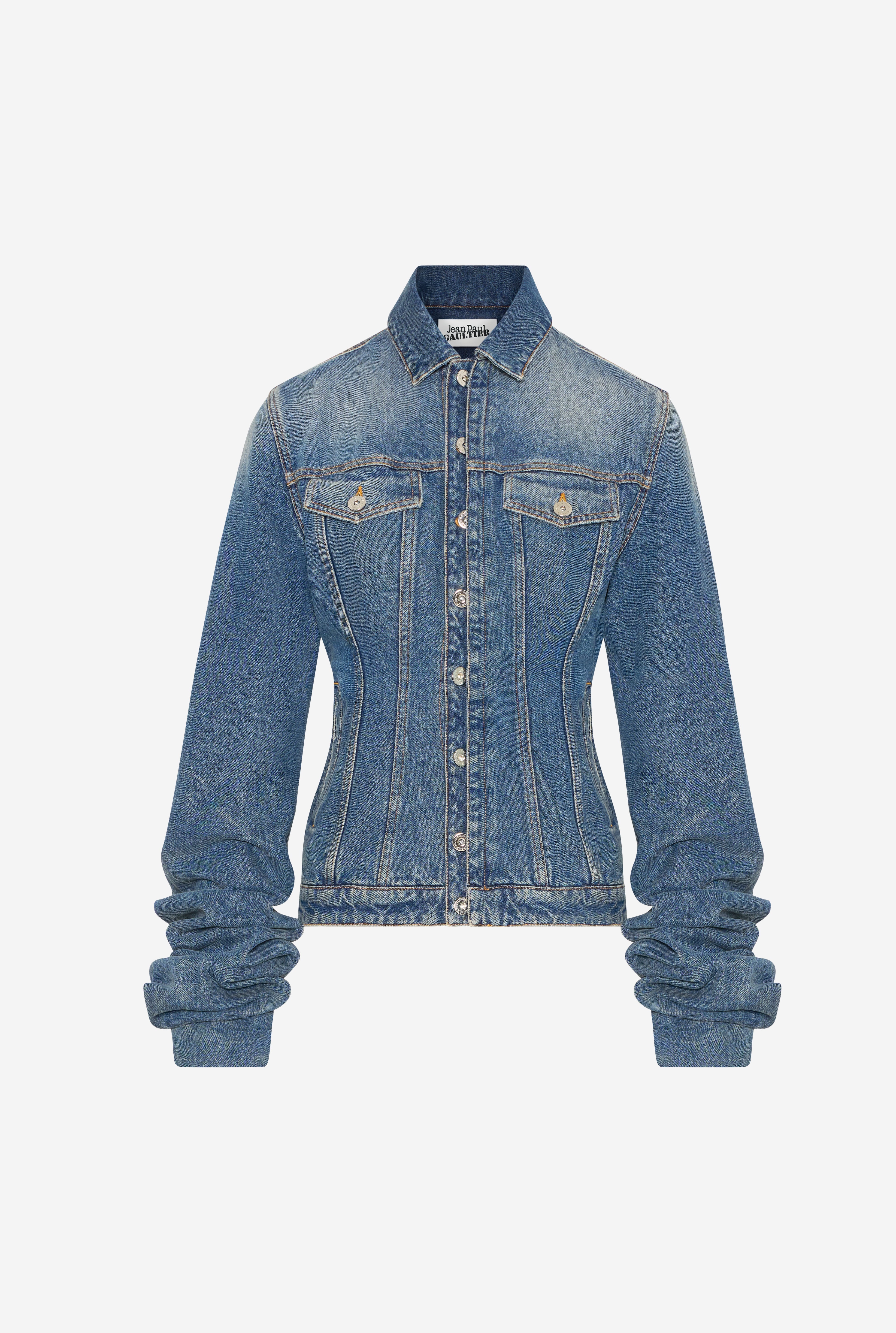 THE BLUE DENIM JACKET WITH OVERSIZED SLEEVES - 6
