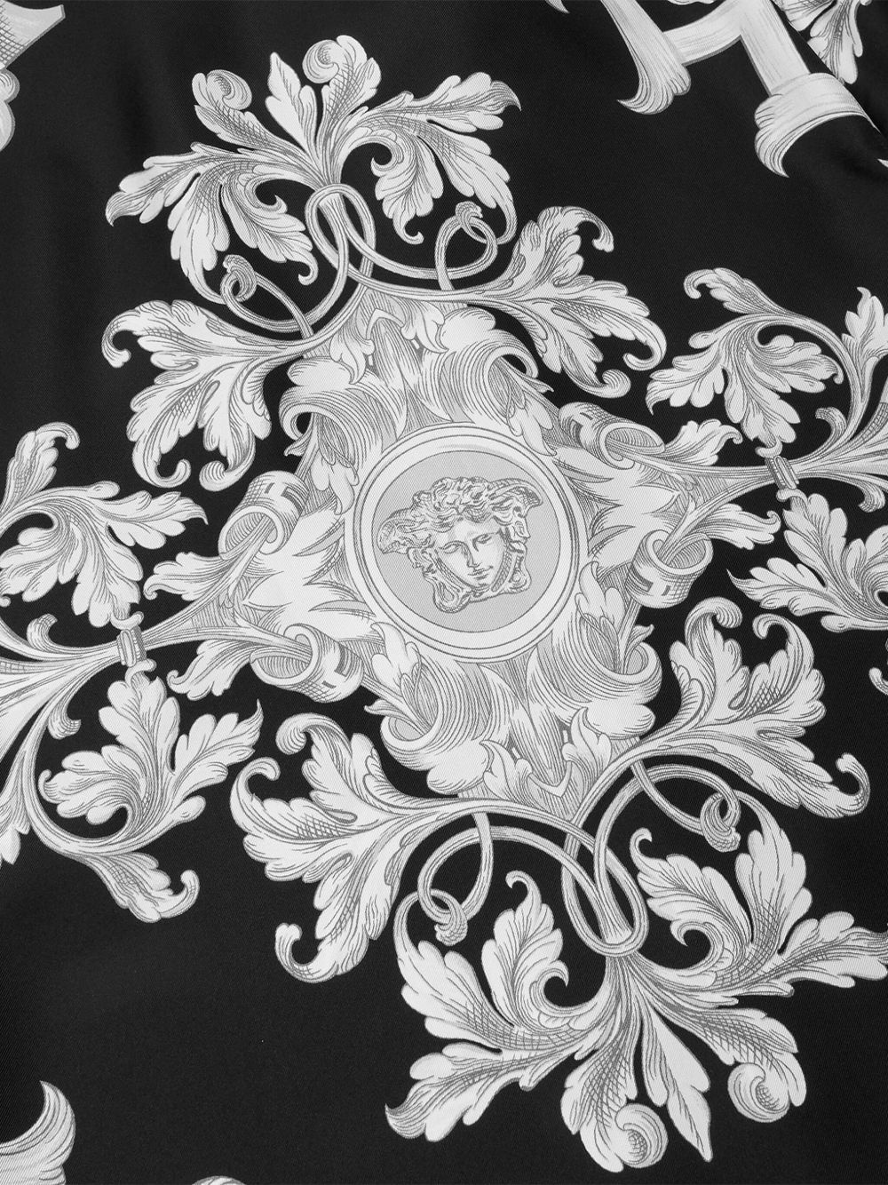 baroque-print silk shirt - 3