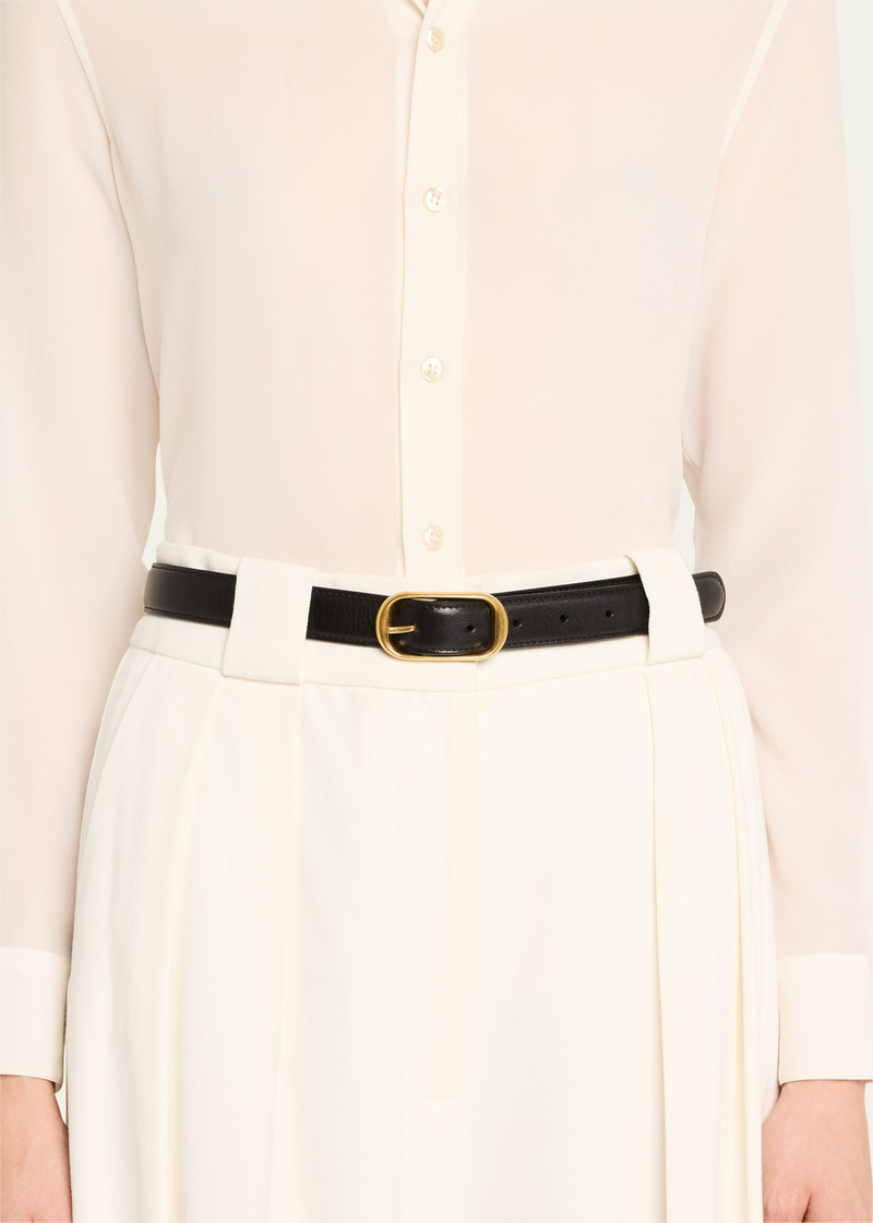 NILI LOTAN Reine Leather Belt outlook