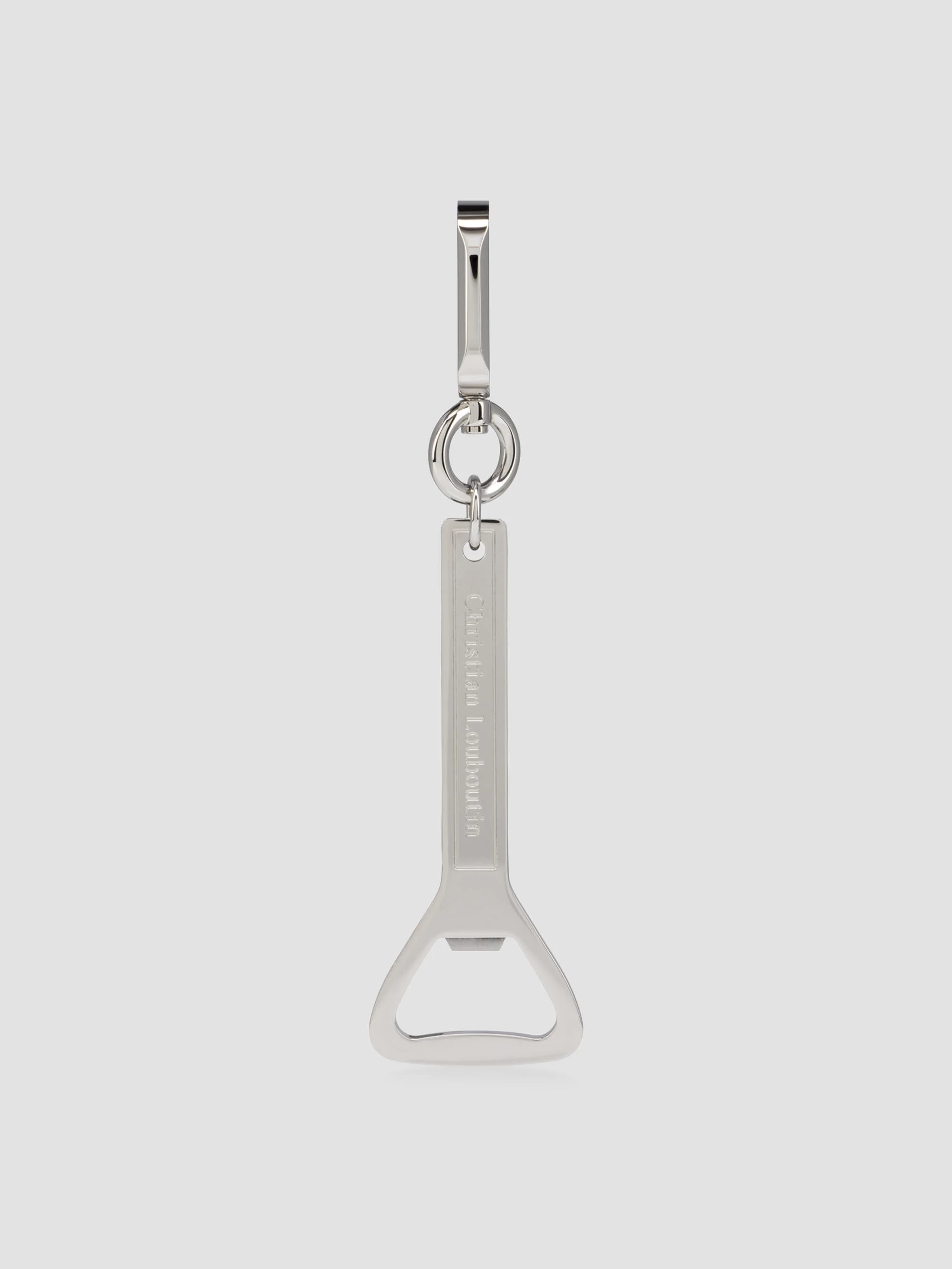 Men's Metal Keychain - Silver - 1