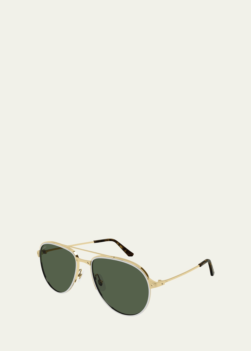 Cartier Men's Polarized Aviator Sunglasses outlook