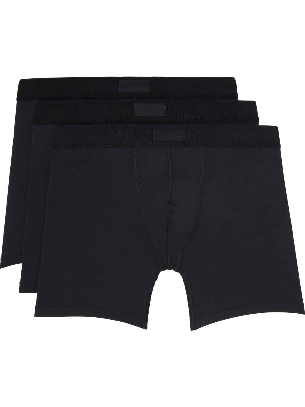 Three-Pack Black SKIMS Cotton 5" Boxer Briefs - 1