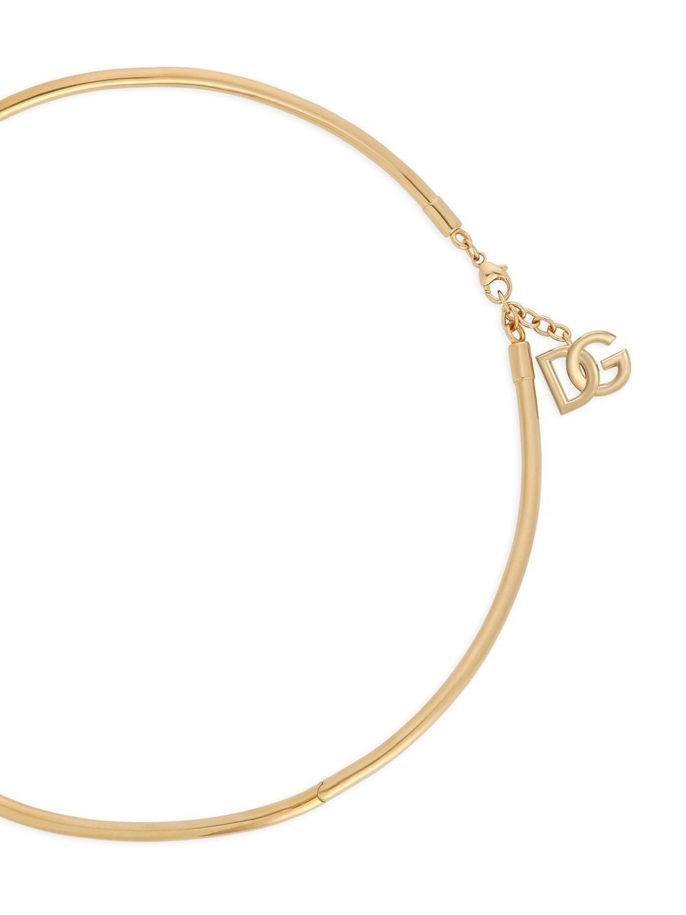 letter-charm sculpted choker necklace - 3