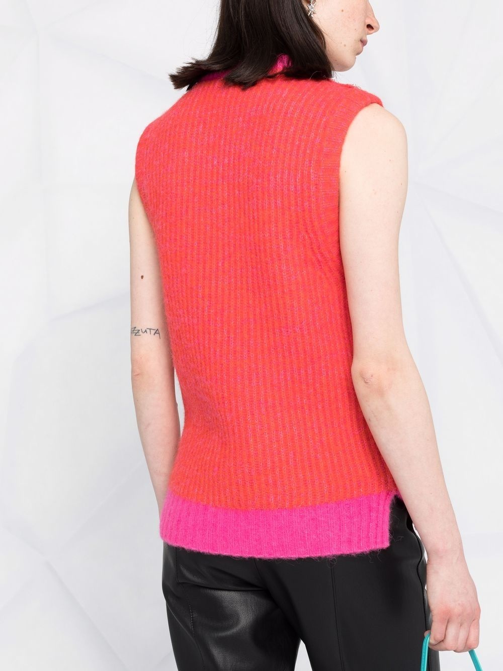embellished wool-blend vest - 3