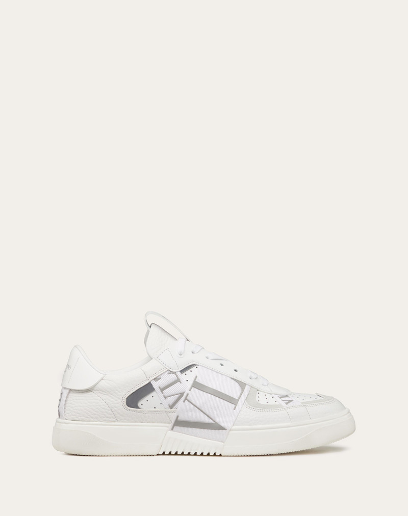 LOW-TOP CALFSKIN VL7N SNEAKER WITH BANDS - 1