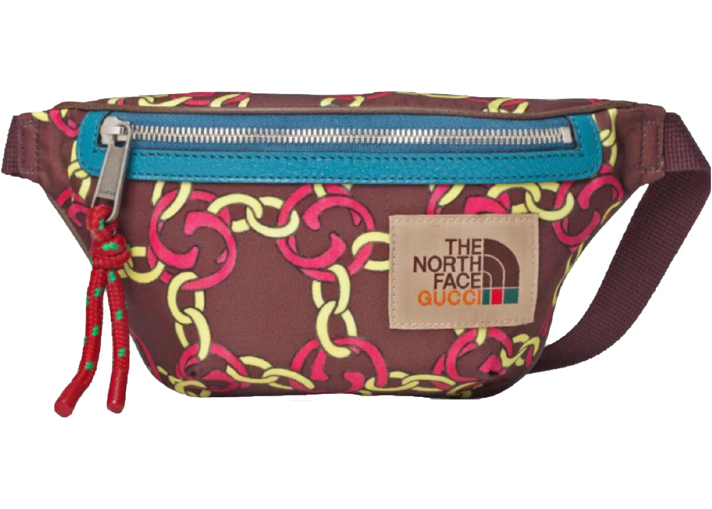Gucci x The North Face Belt Bag Burgundy Multi - 1