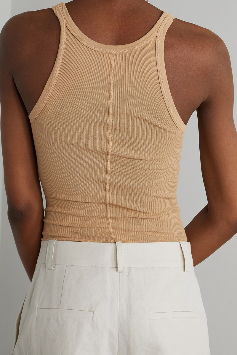 Ribbed cotton-jersey tank 4