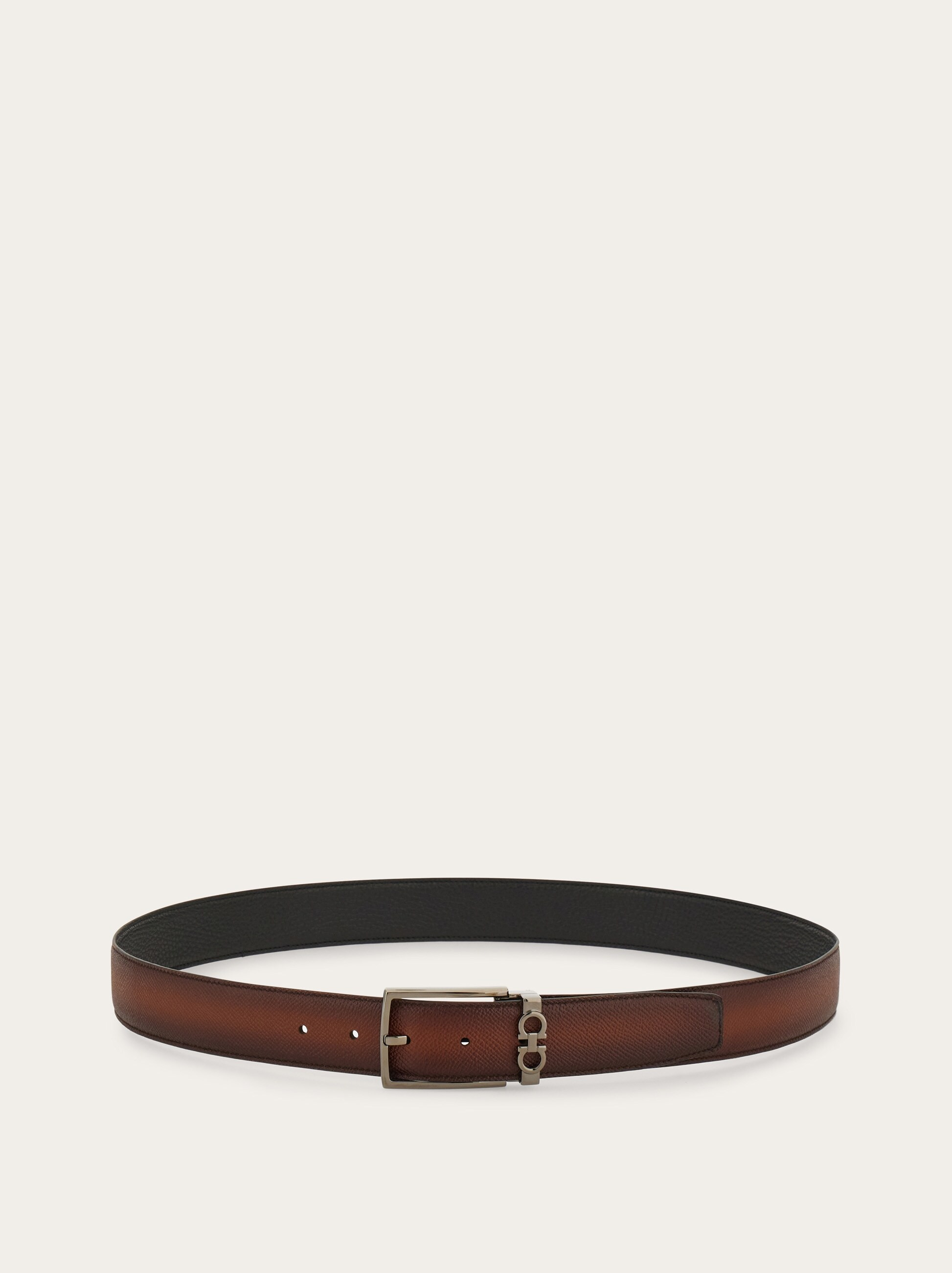 Reversible and adjustable Gancini belt - 3
