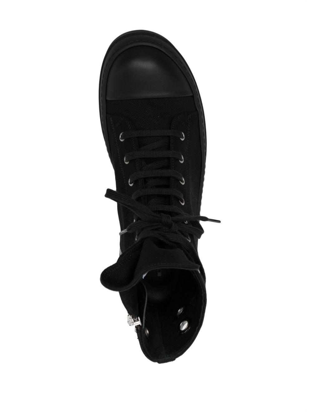 eyelet-detailing zip-up sneakers - 4