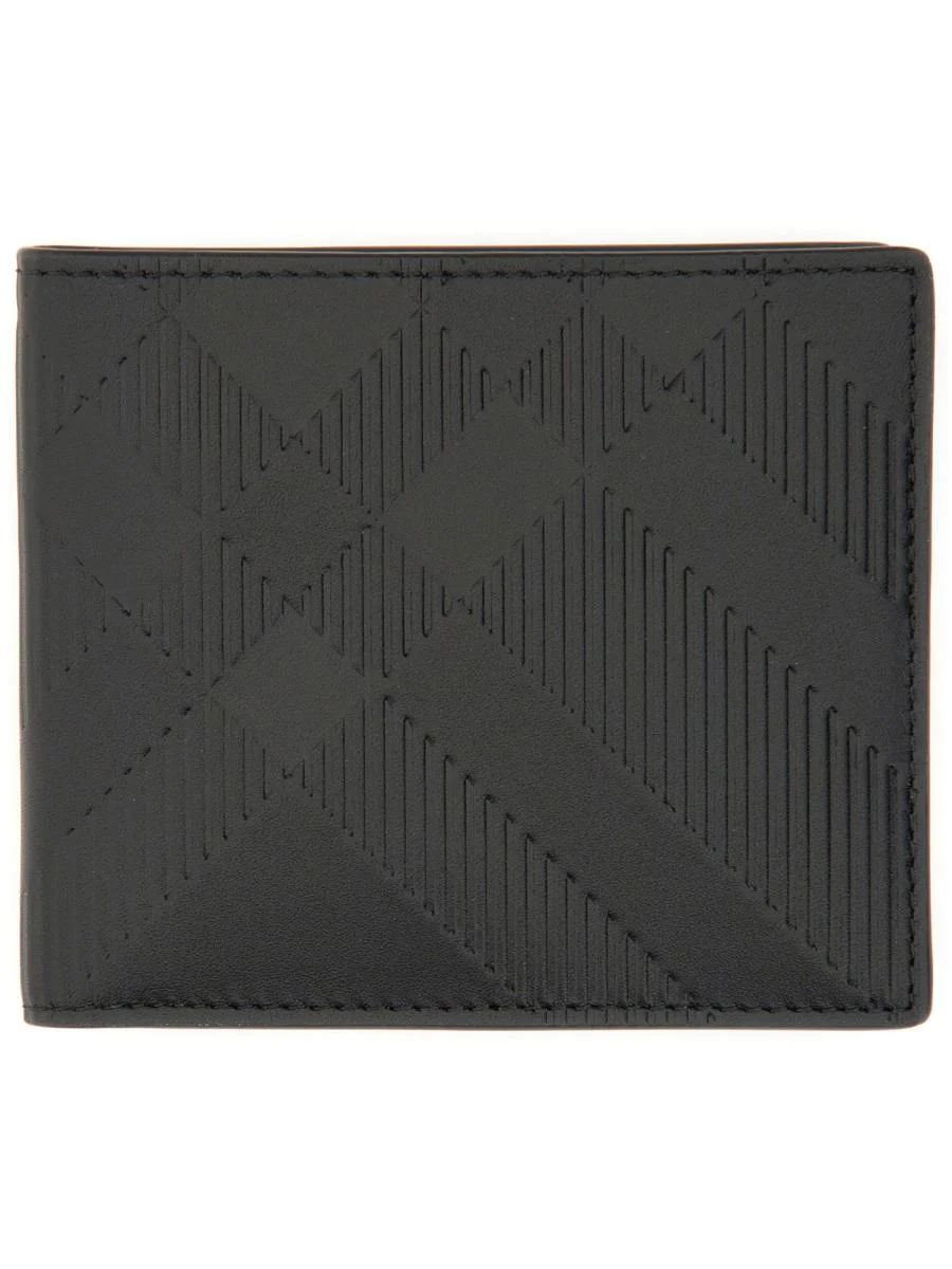 Burberry Embossed Check Wallet - 1