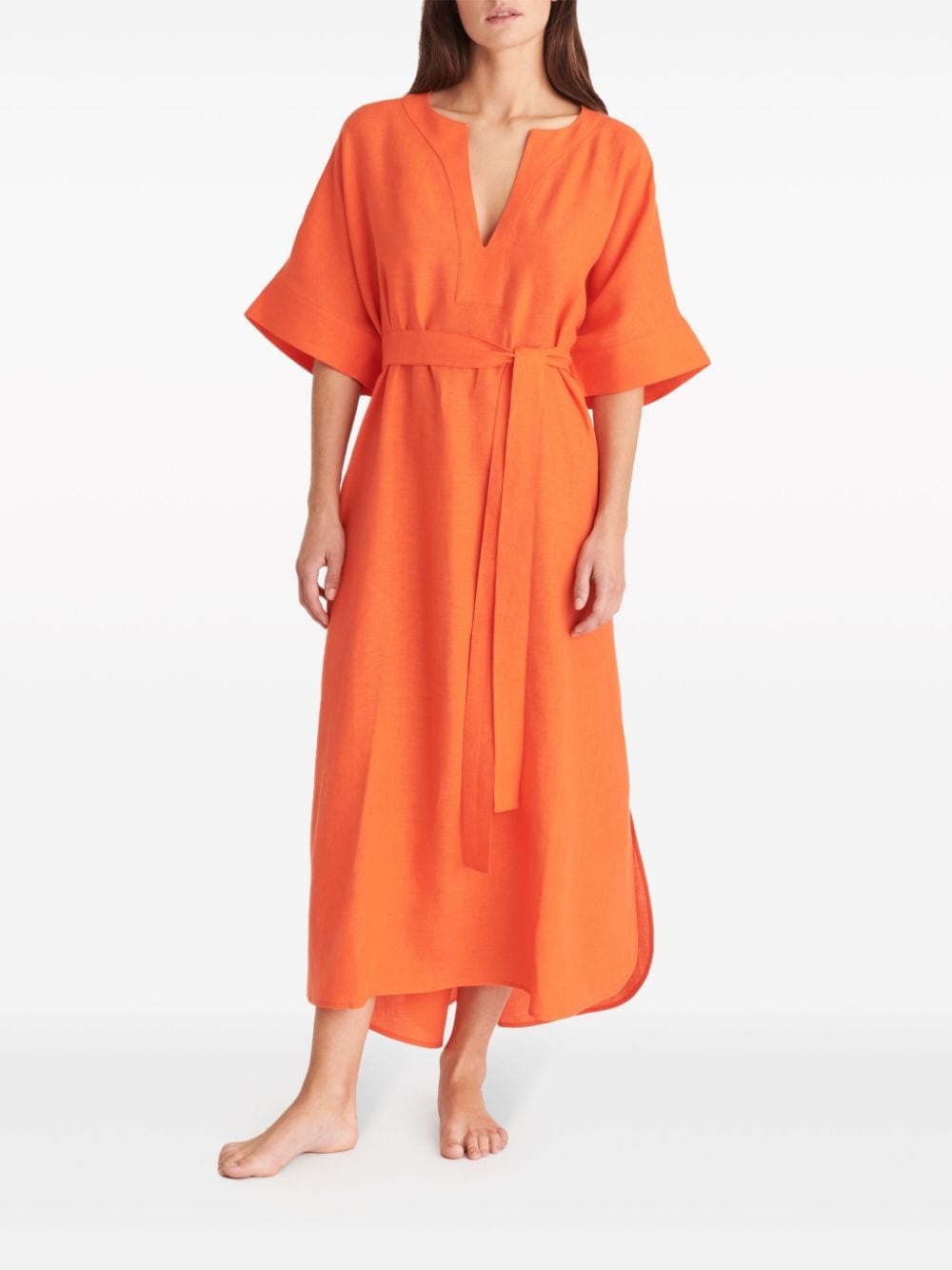 Bibi linen kaftan dress - 2