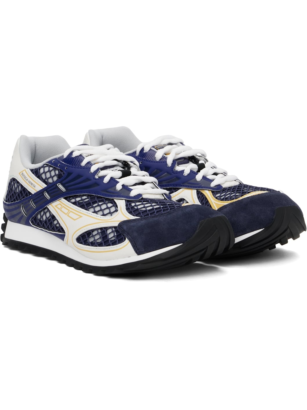 Blue & White Orbit Sneakers - 4