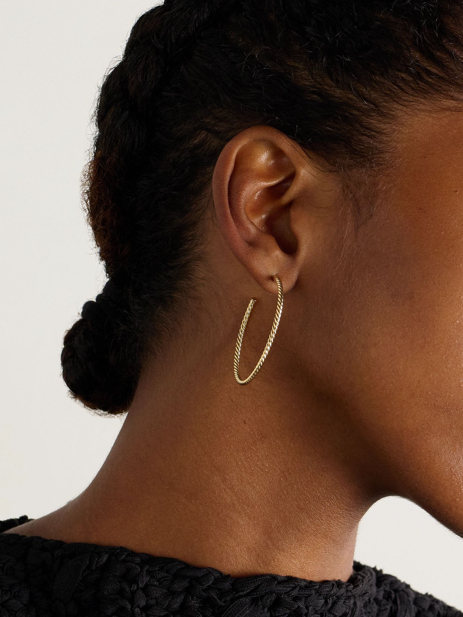 Cablespira® 18-karat gold hoop earrings Gold - 2