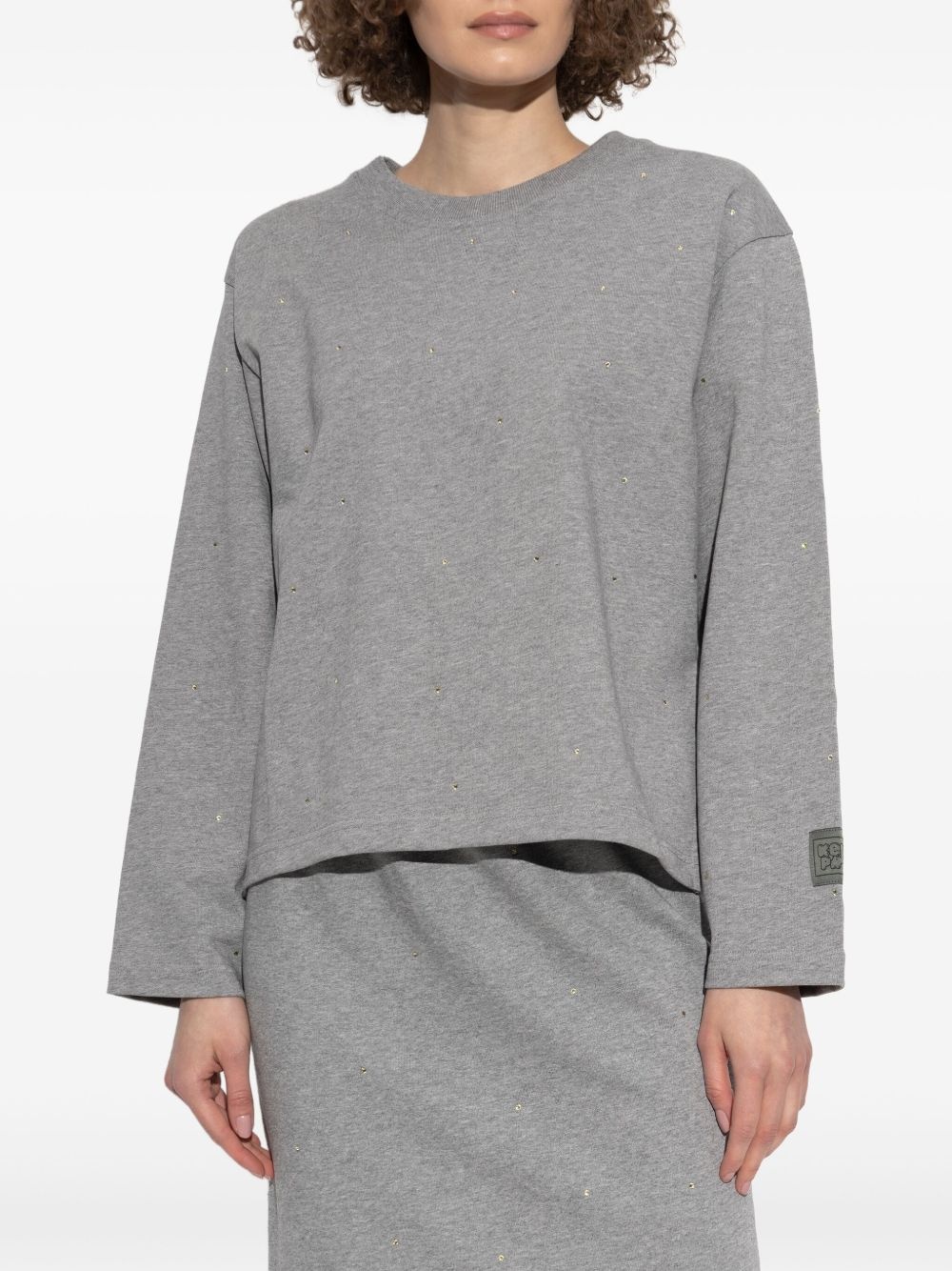 crystal-embellished sweatshirt - 3