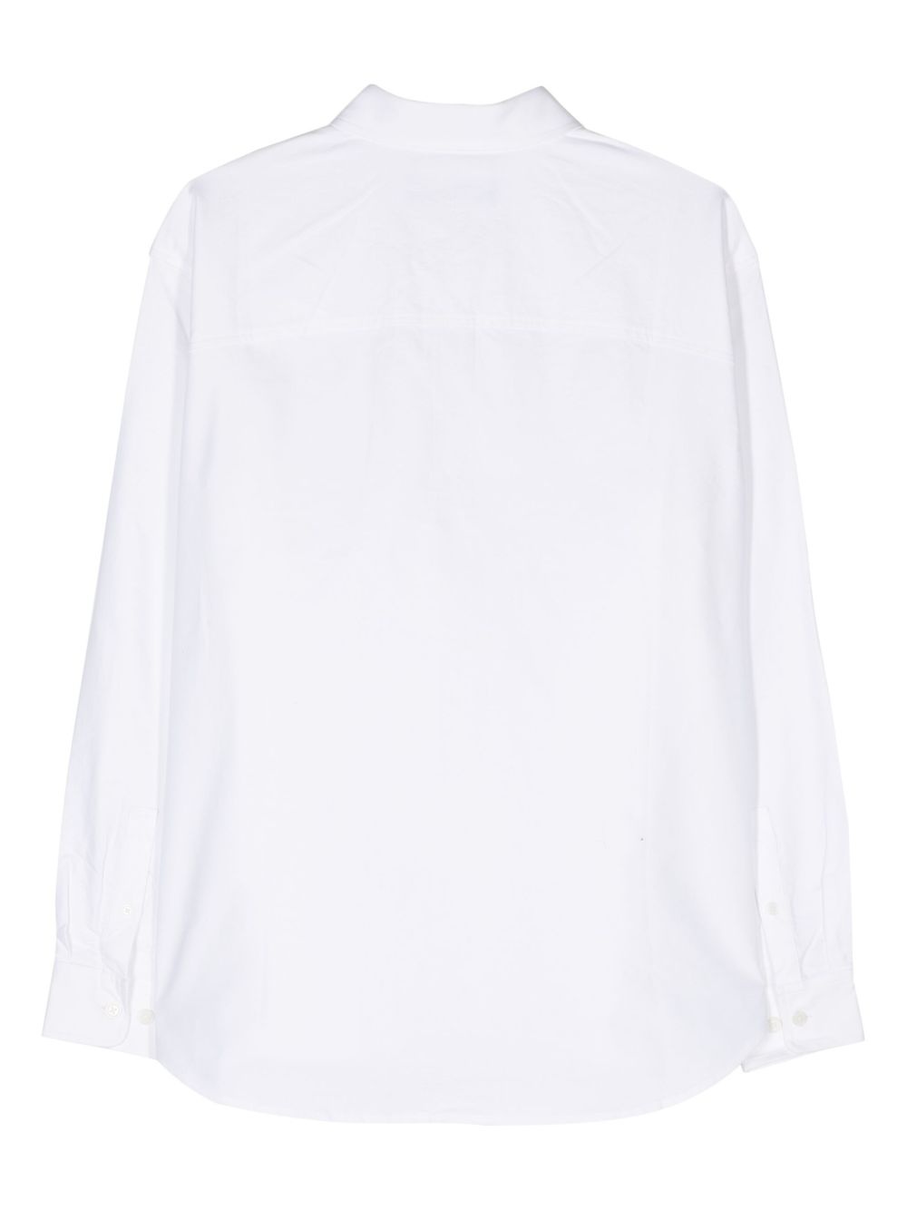 button-down collar cotton shirt - 2