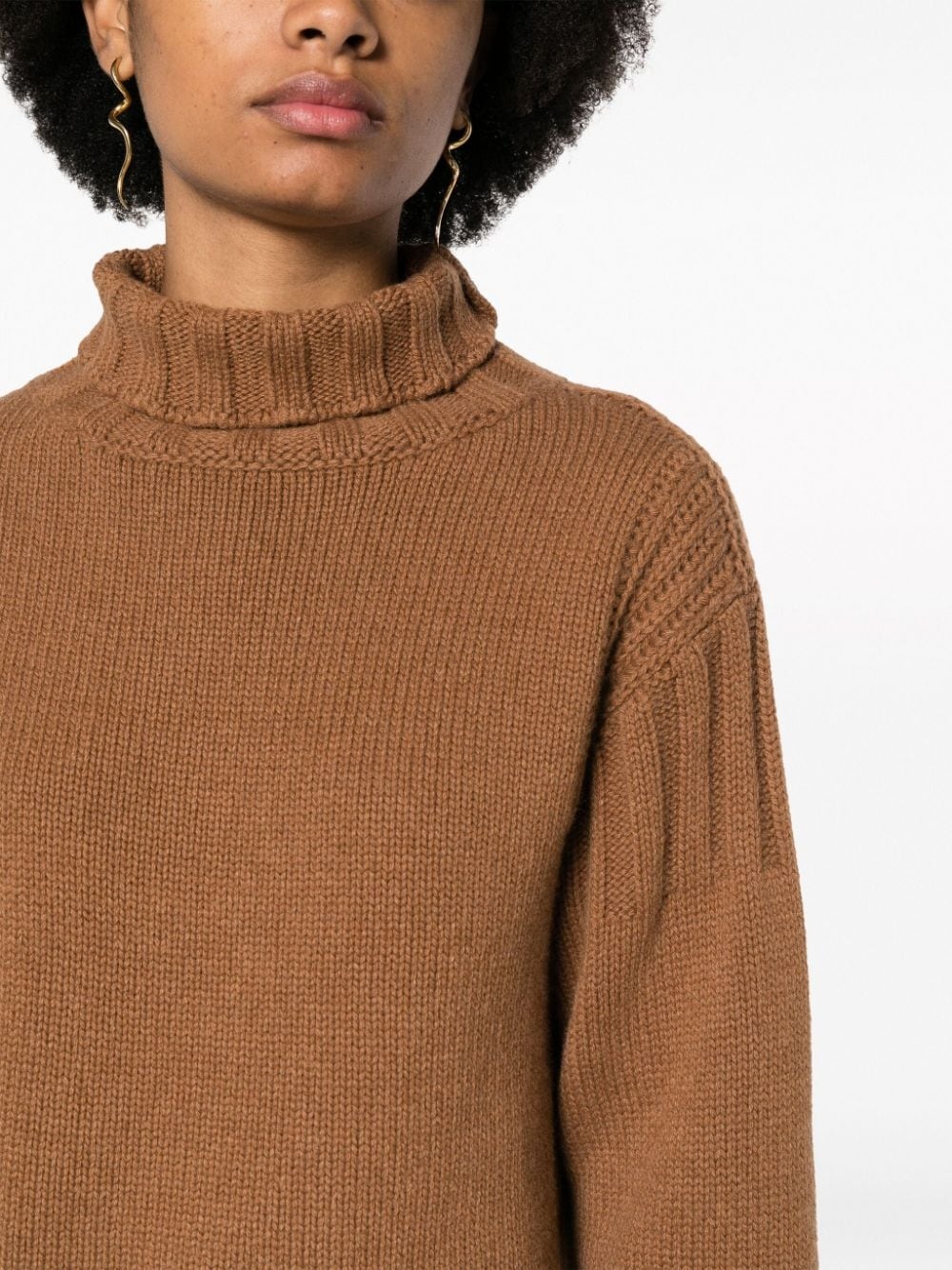 roll-neck cashmere jumper - 5