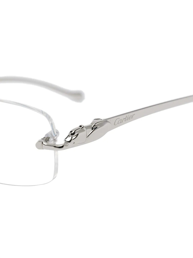 rimless rectangular-frame glasses 3