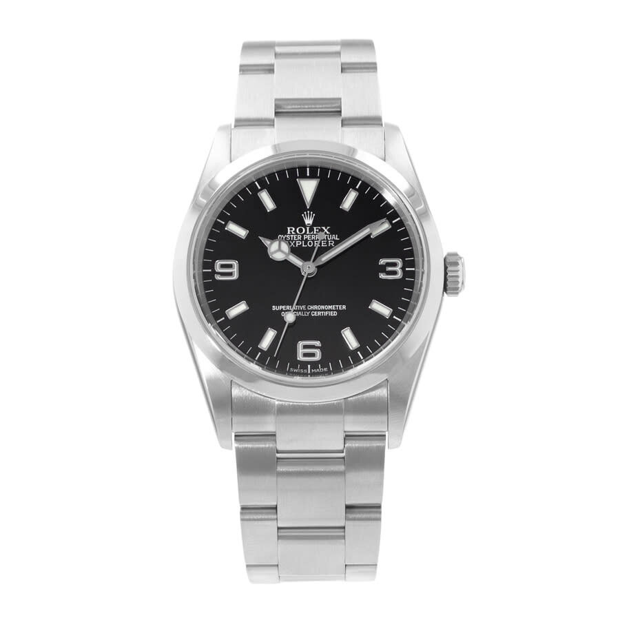 Pre-owned Rolex Explorer Automatic Chronometer Black Dial Men's Watch 114270 BKSO - 2