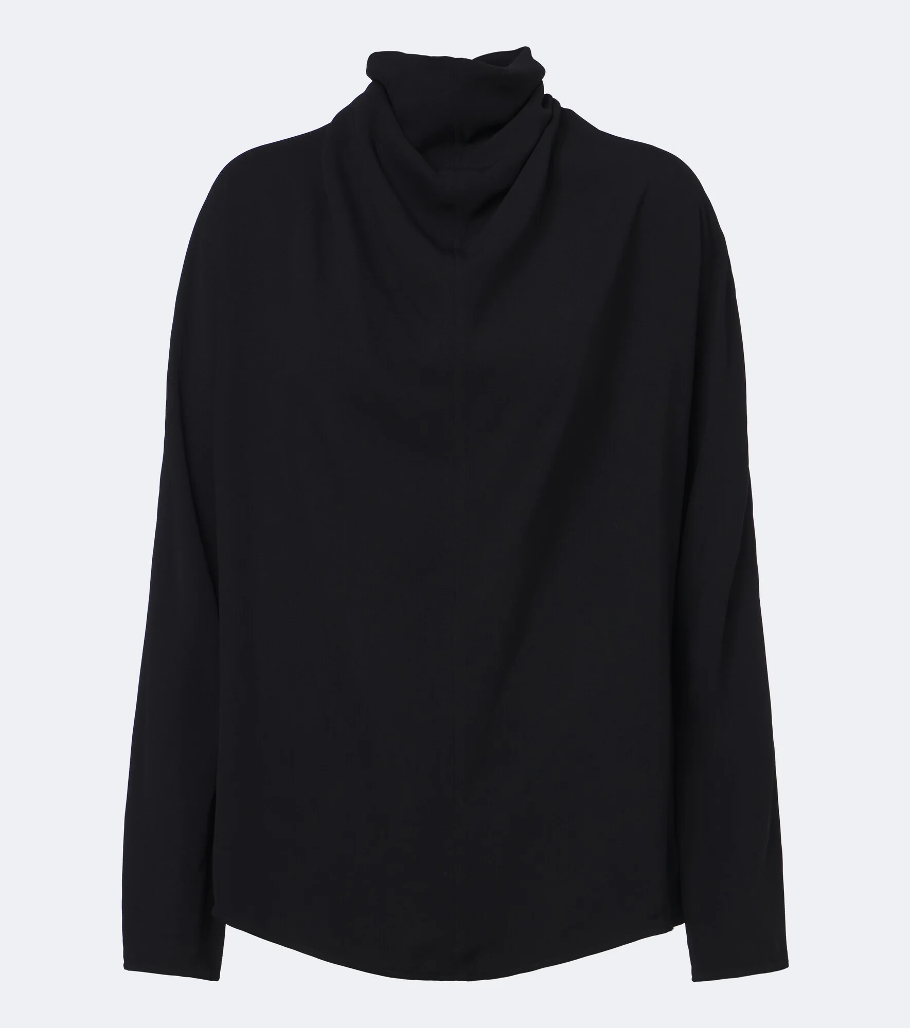 Tie-neck satin blouse - 1