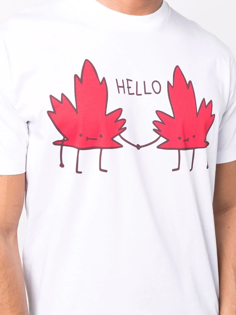 Maple Leaf slogan-print T-shirt - 5