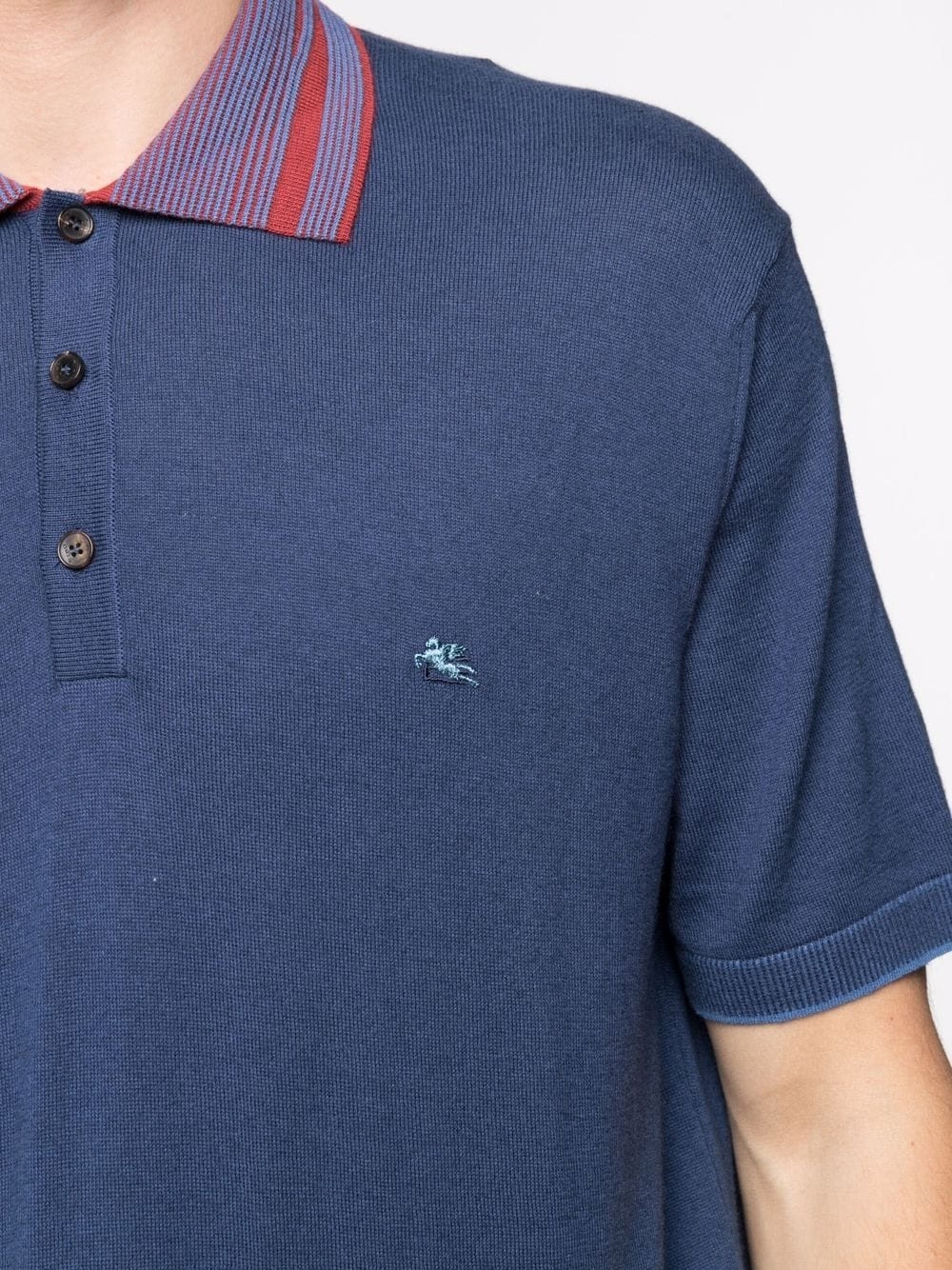 embroidered logo polo shirt - 5