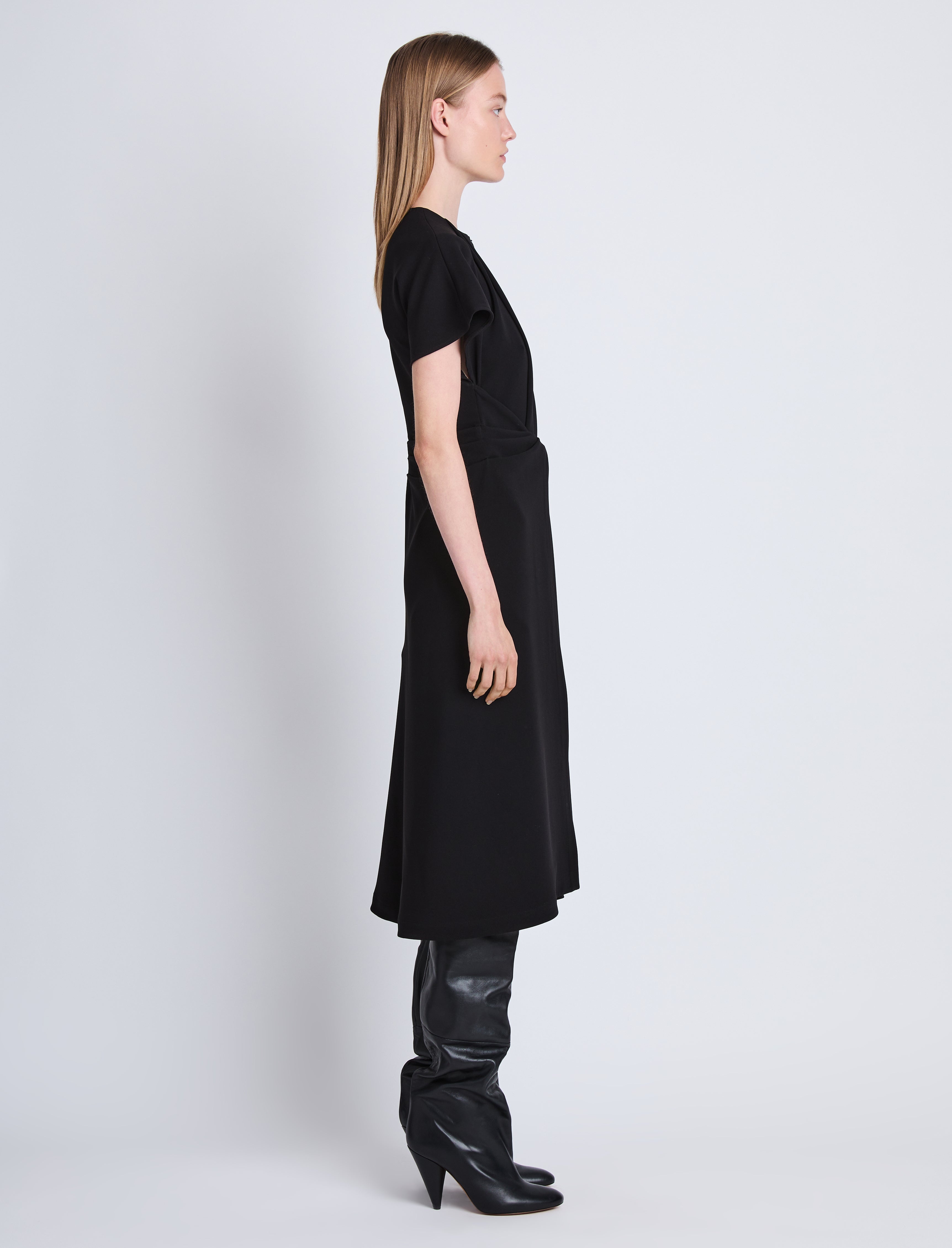 Julie Dress in Matte Viscose Crepe - 3