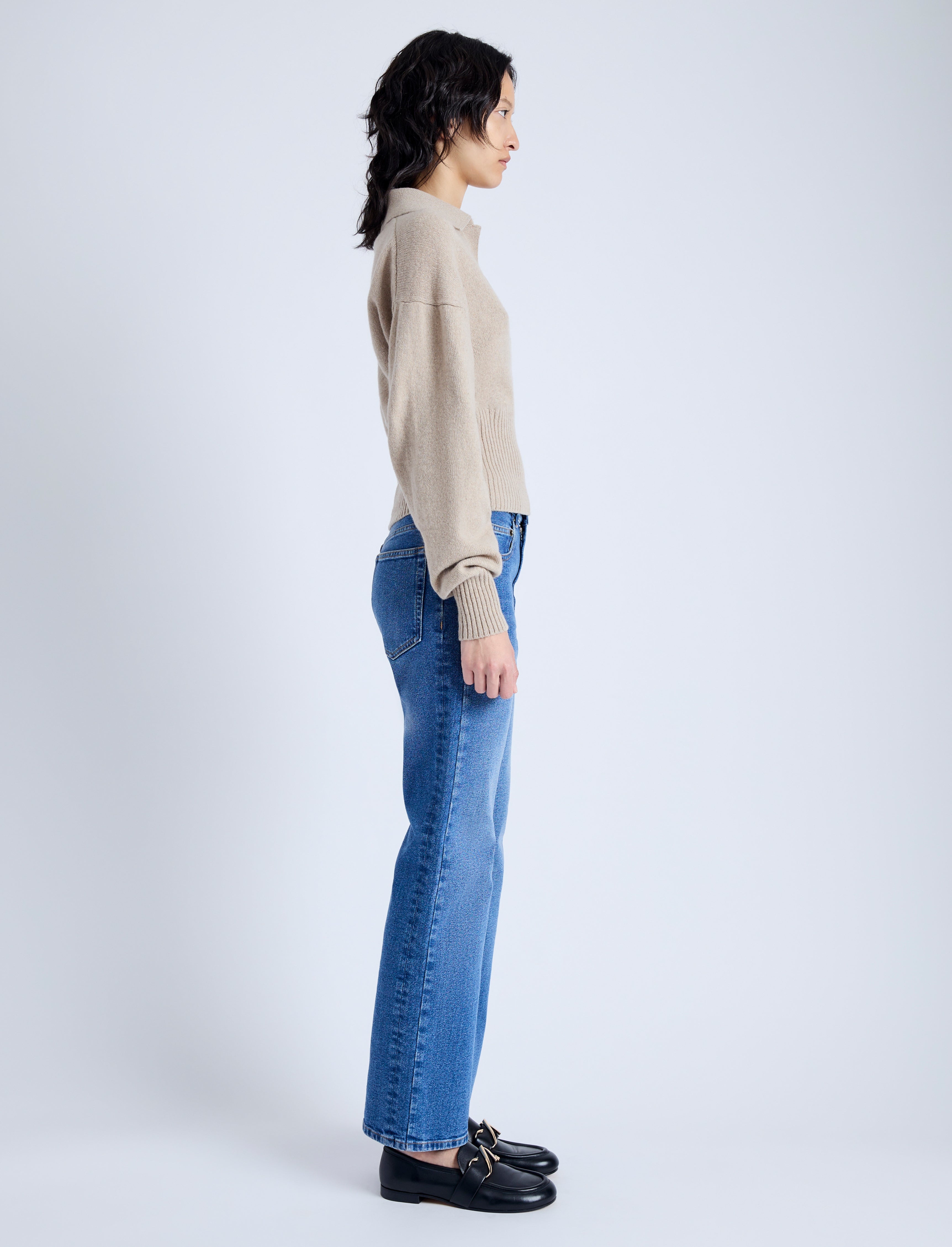 Jeanne Polo Sweater in Eco Cashmere - 4