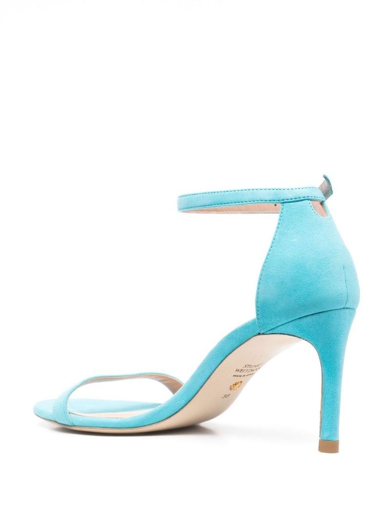 90mm heeled suede sandals - 5