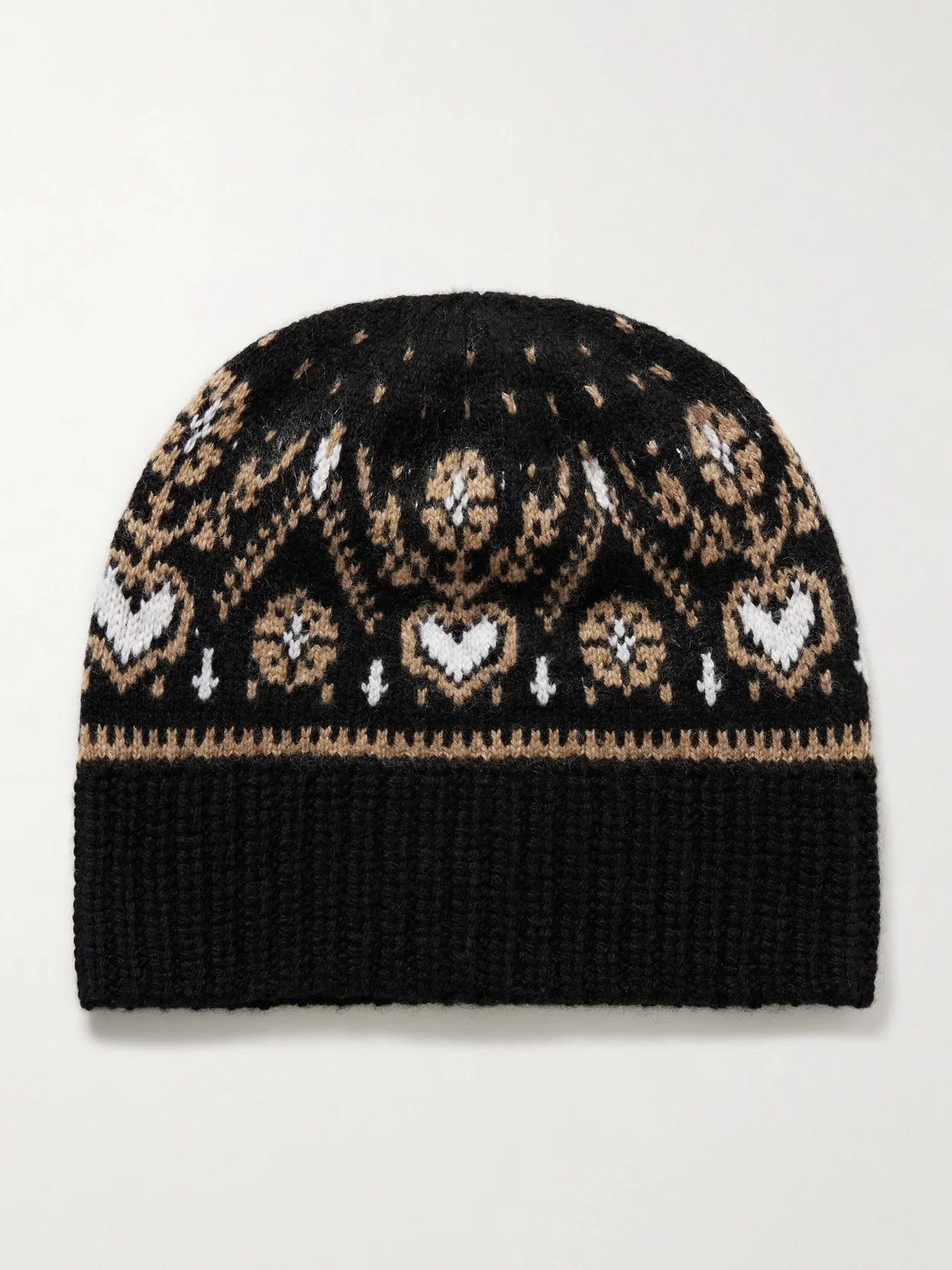 Avers Fair Isle Cashmere Beanie - 1