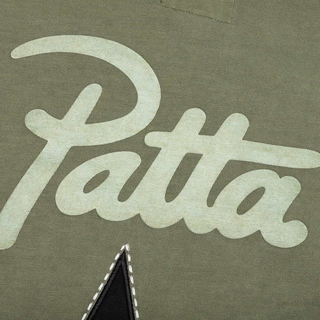 CONVERSE X PATTA FOUR-LEAF CLOVER SHORT SLEEVE T-SHIRT  - BURNT OLIVE - 4