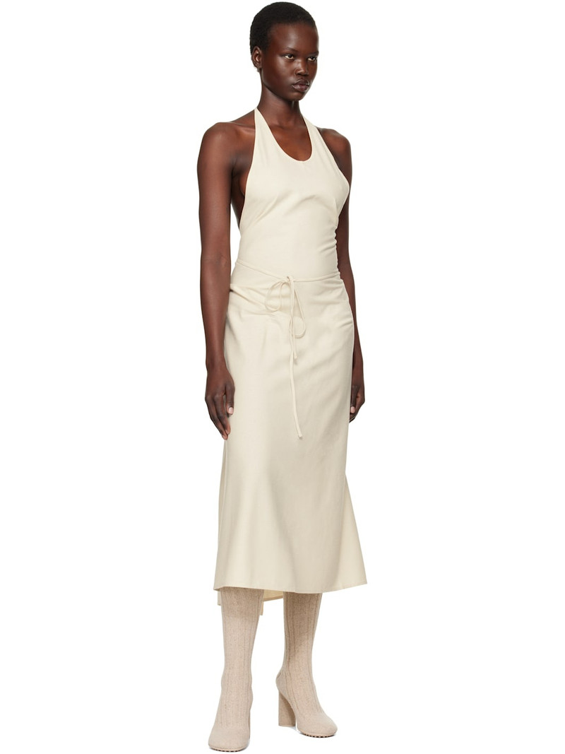 BASERANGE Off-White Apron Maxi Dress outlook
