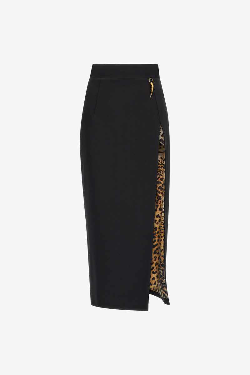 Midi skirt with slit 1