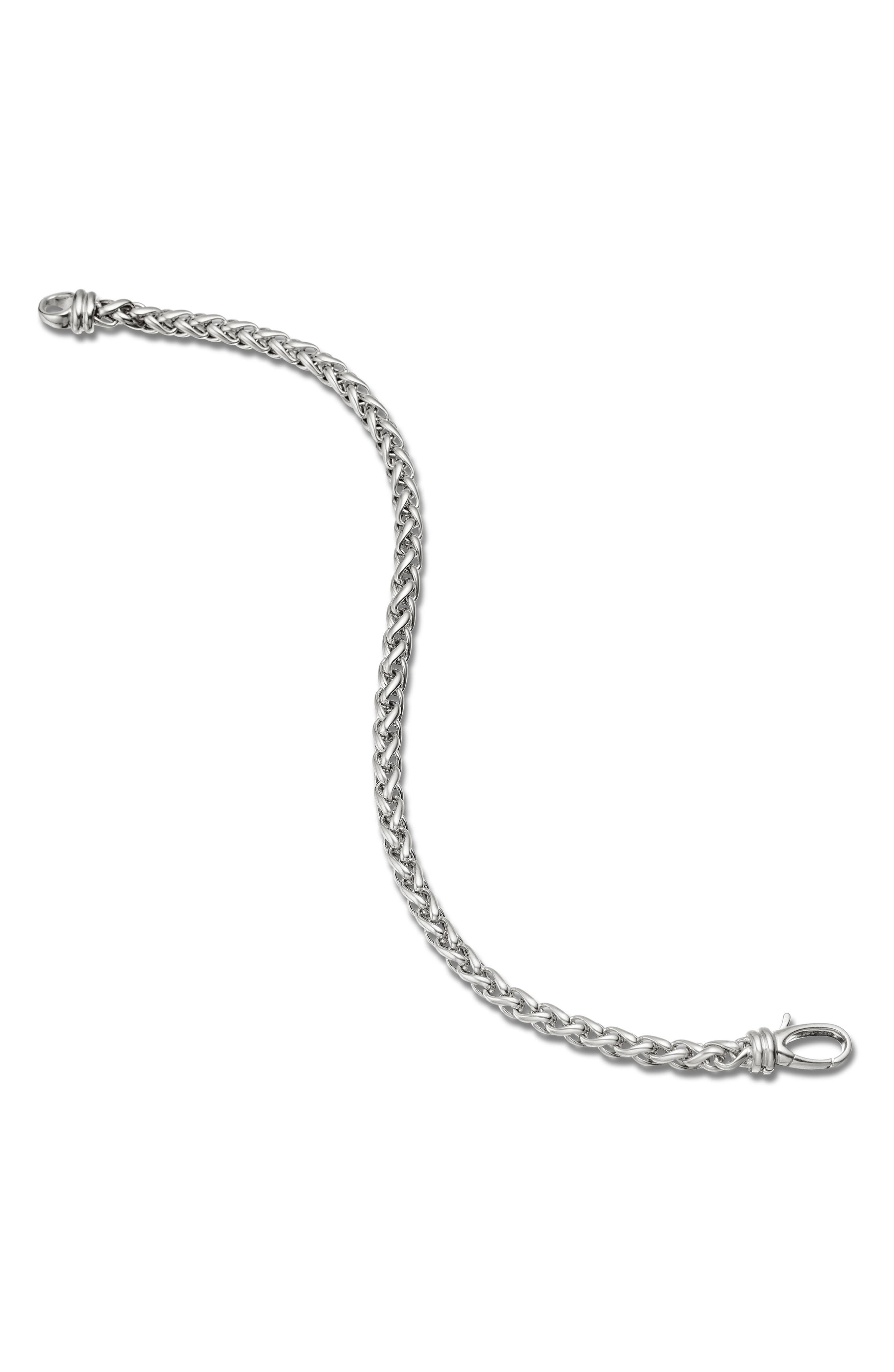 David Yurman Wheat Chain Bracelet in Sterling Silver, 4mm at Nordstrom - 4