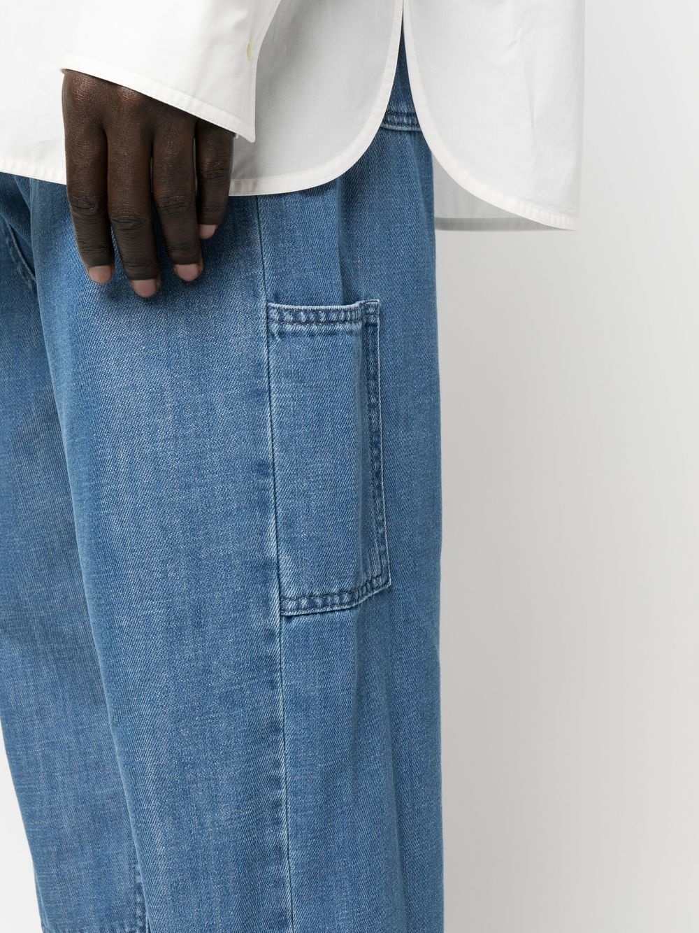 straight-leg cut trousers - 5