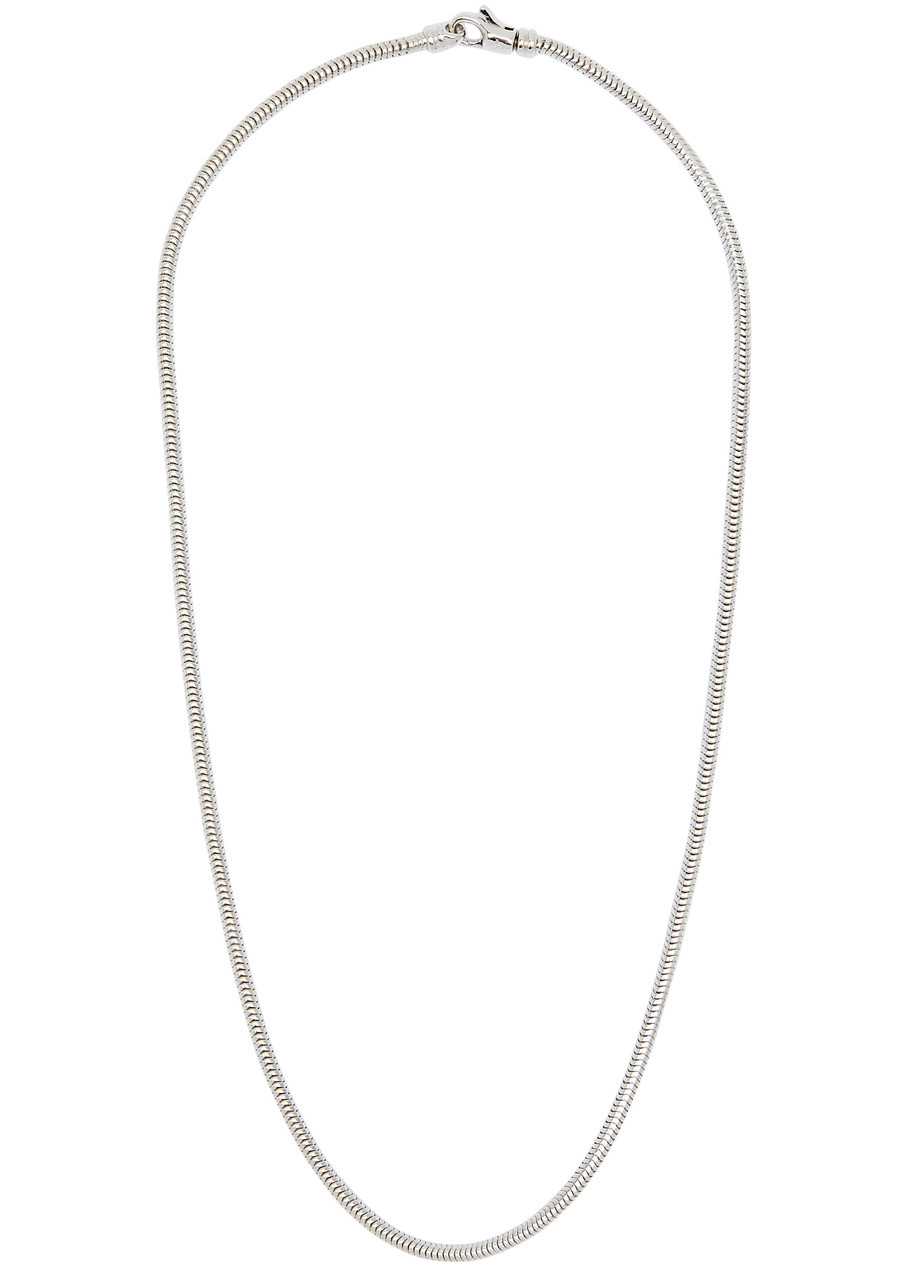 Sterling silver snake chain necklace - 5
